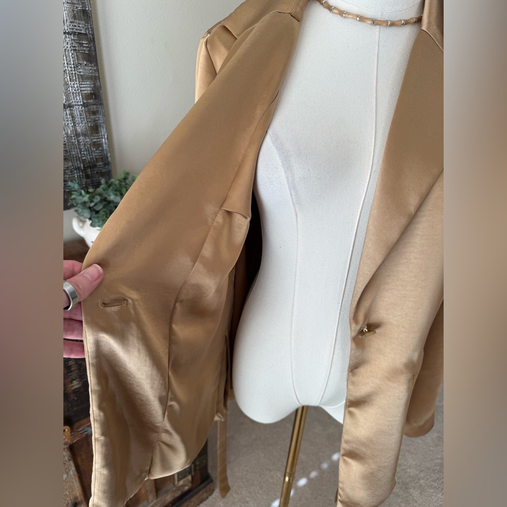 Sam Edelman Gold Lyra Blazer - Size M - Picture 9 of 13